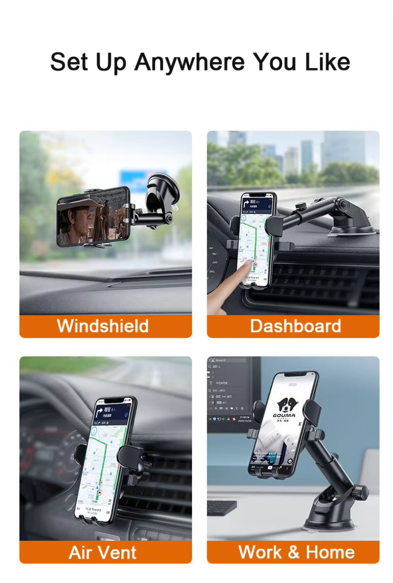 NEW Universal Sucker Car Phone Holder 360° Windshield Car Dashboard Mobile Cell Support Bracket for 4.0-7 Inch Smartphones