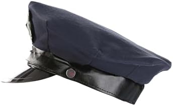 Elope Kids Police Hat with Silver Badge Adjusted Brim
