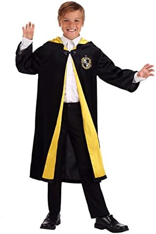 Elegant Harry Potter Hufflepuff Robe for Kids