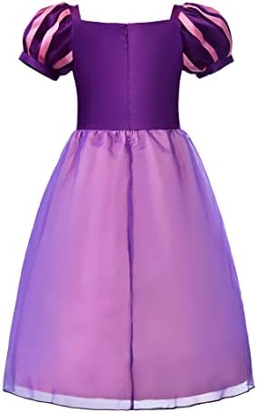ReliBeauty Girls Costume Purple 6-7 with Accessories