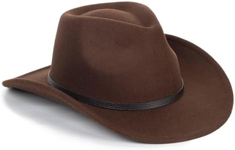 Kids Wide-Brim Western Cowgirl Hat by Vikodah