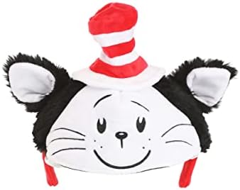 Dr Seuss Cat in the Hat Face Costume Headband for Adults Kids