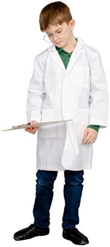 Custom Scientist Doctor Lab Coat Kids Halloween Costume with Drake Nameplate