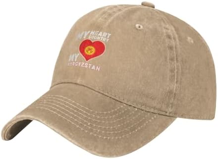 My Heart My Country My Kyrgyzstan Baseball Cap with Four Ventilation Holes