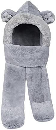 3-in-1 Kids Winter Scarf with Earflaps Perfect for Skiing Hiking