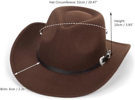 Kids Wide-Brim Western Cowgirl Hat by Vikodah