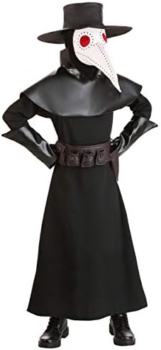 Kids Black Plague Doctor Halloween Costume