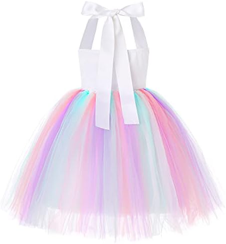Soyoekbt LED Unicorn Princess Dress for Girls