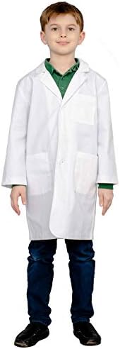 Custom Scientist Doctor Lab Coat Kids Halloween Costume with Drake Nameplate