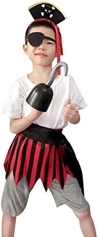 Complete Pirate Costume Accessory Set - 5 Pieces for Kids
