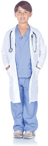 Underwraps - Doctor Scrubs Costume Lab Coat 10-12 Years