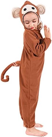 Monkey Onesie Costume for Boys and Girls Ages 3-14