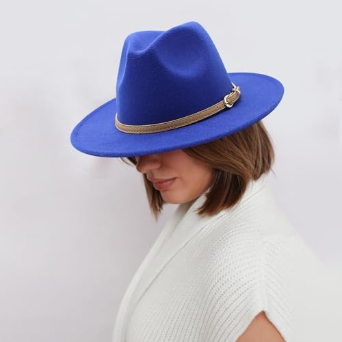 Adjustable Wide-Brim Fedora Hat for Kids