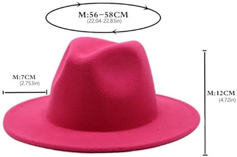 Adjustable Wide-Brim Fedora Hat for Kids