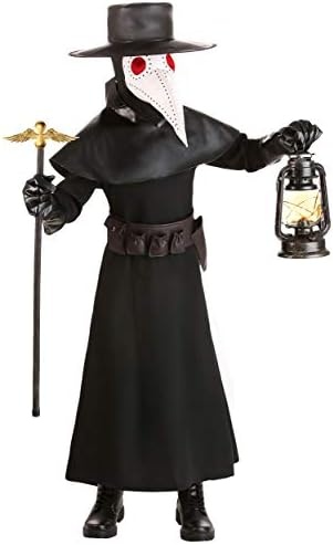 Kids Black Plague Doctor Halloween Costume