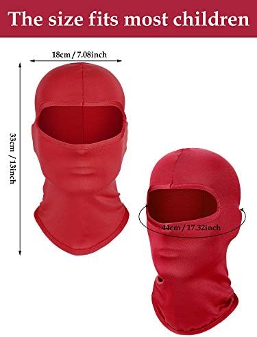 Geyoga 6-Piece Ski Mask Kids Balaclava Winter Face Covering