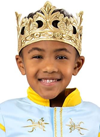 Golden Prince and King Crowns Costume Accessory