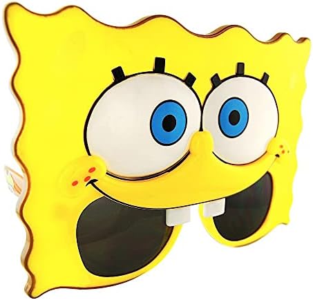 Sun-Staches Fun Spongebob Glasses for Kids Halloween