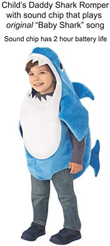 Playful Daddy Shark Costume for Kids with Sound Chip