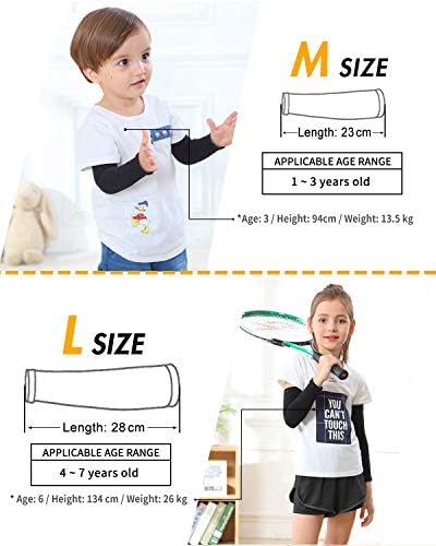 Newbyinn UV Protective Arm Sleeves for Kids
