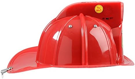 Aeromax Jr Fire Fighter Red Helmet with Lights Siren