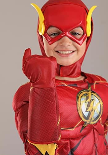 Deluxe Red Superhero Costume for Kids Movie Comic Cosplay