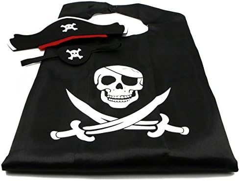 Cute Pirate Satin Dress Up Cape - RioRand Kids Costume