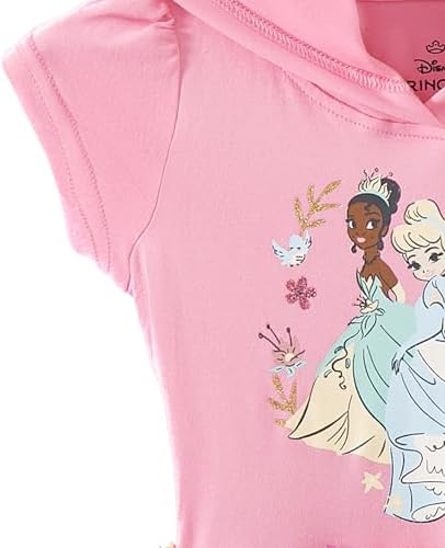 Disney Princess Tiana Belle and Cinderella Hooded Tulle Dress Toddler Big Kids