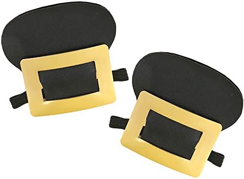 Skeleteen Shoe Buckles Gold Colonial Accessories for costume fun