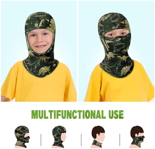 Dinosaurs Balaclava Ski Face Warmer for Kids
