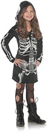UnderWraps - Little Girls Skeleton Bones Full Zip Hoodie Dress