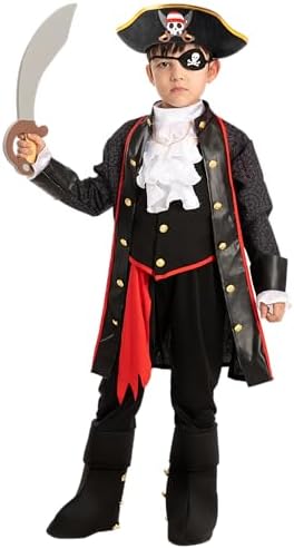 Halloween Pirate Costume for Kids - Captains Best Trick or Treat Setup