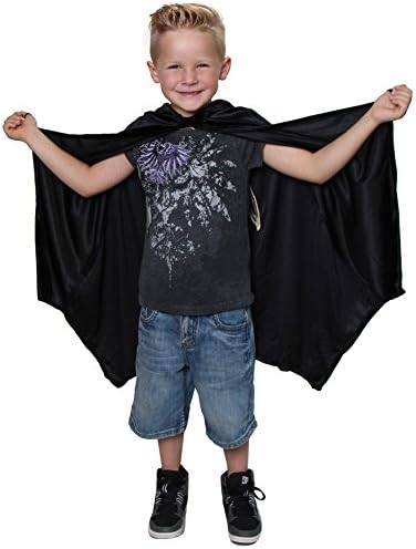 Make Believe - Halloween Costume for Girls - Black Bat Cloak