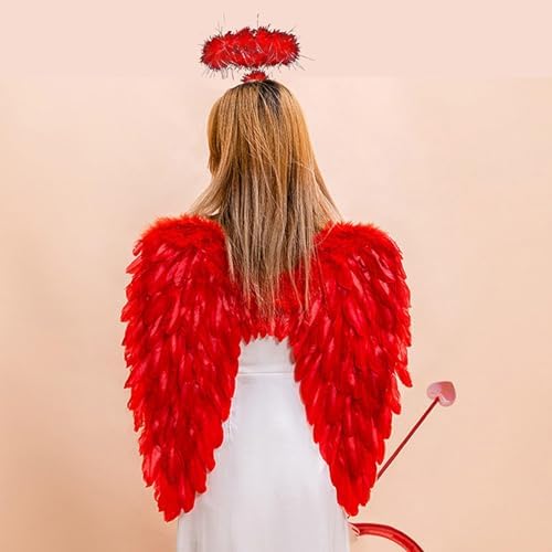 Kephay Valentines Cupid Costume Set for Adults Kids and Toddles