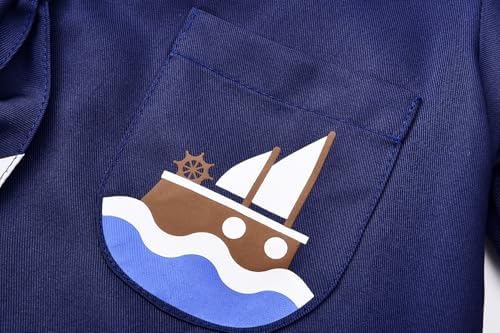 ReliBeauty Kids Navy Sailor Uniform Boys Girls Set