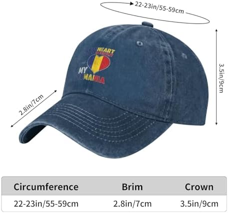 RTATBY My Heart My Country My Romania Baseball Cap
