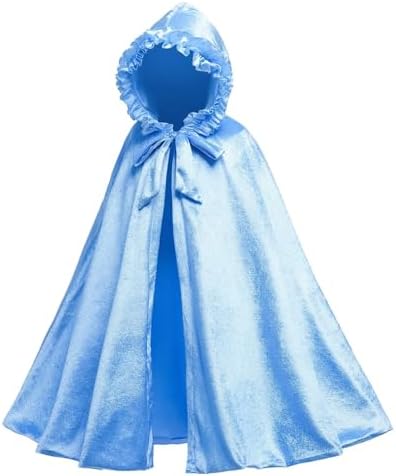Princess Long Hooded Velocity Girls Halloween Costume Perfect for Dress-Ups