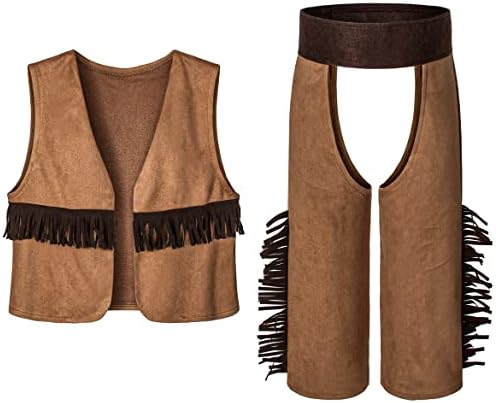 Rerypto Wild West Cowboy Costume Set for Kids 3-12