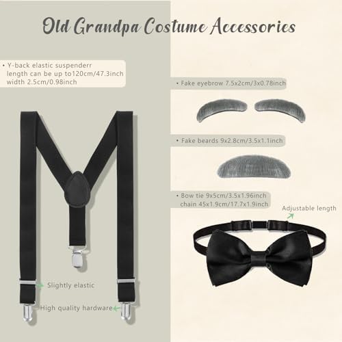 Patemby Old Man Costume for Kids Kids Costume Set