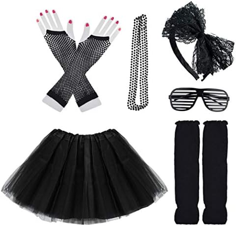 70s 80s 6-In-1 Party Costume Accessories for Kids