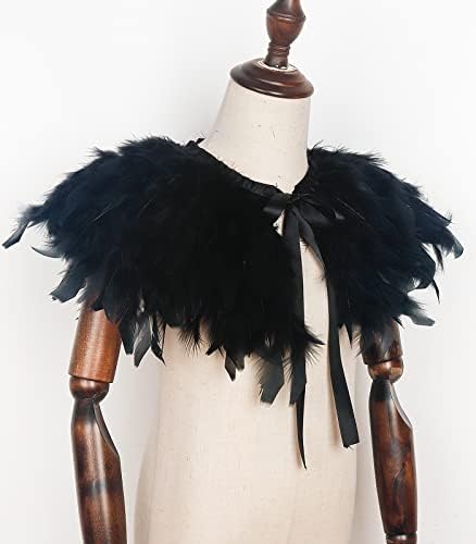 LVOW Kids Black Flakes Gothic Shawl - Halloween Party Costume