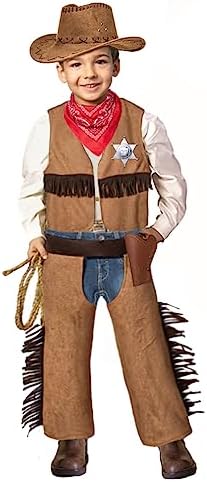 Rerypto Wild West Cowboy Costume Set for Kids 3-12