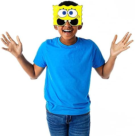 Sun-Staches Fun Spongebob Glasses for Kids Halloween