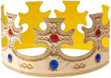 Regal Gold King Crown Royal Party Accessories for Boys Girls