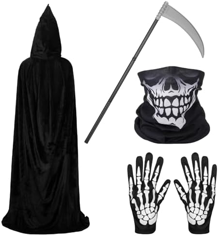 Halloween Spooktacular Creepy-CAPA Grim Reaper Costume Set