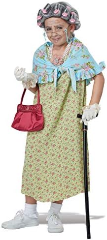 Girls Old Lady Costume Kit Set - Standard Size