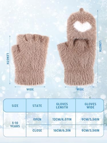 3 Pairs Geyoga Kid Fingerless Gloves