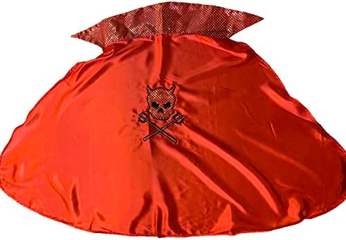 Get a hold of the Kids Red Devil Satin Cape