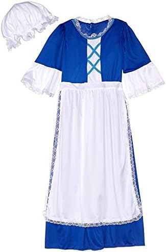 Adorable Colonial Girl Costume Dress