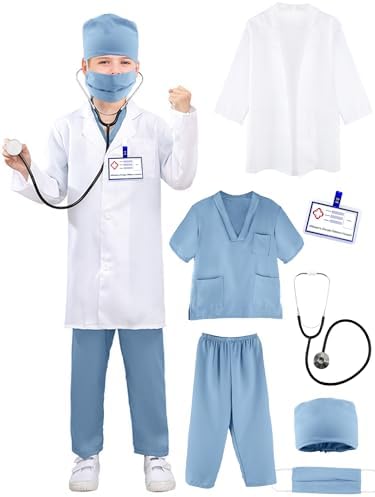 Kids Doctor Costume Set culminating in a Halloween costume party